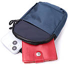 Чоловіча слінг сумка для подорожей з якісного текстилю Vintage 22870 Синій, фото 7