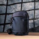 Чоловіча слінг сумка для подорожей з якісного текстилю Vintage 22870 Синій, фото 8