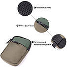 Невелика слінг сумка для подорожей із якісного текстилю Vintage 22871 Зелений, фото 4