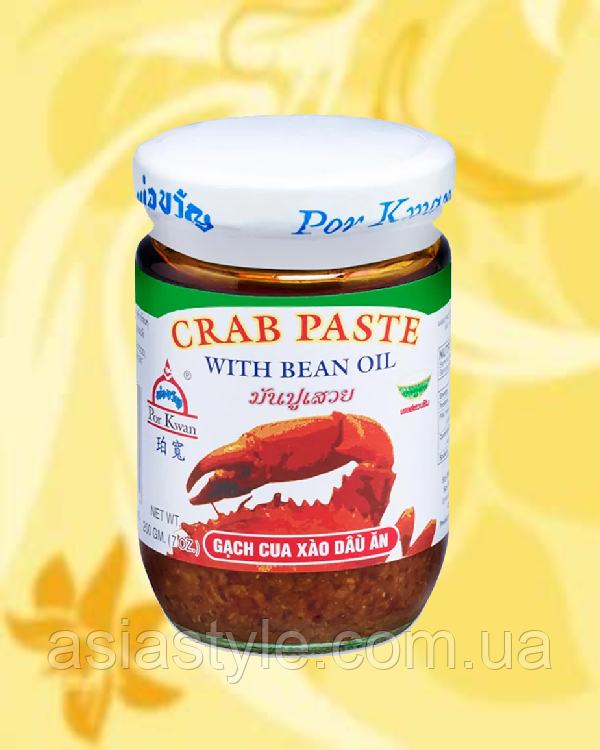 Паста крабова, Паста крабовая, Crab paste, Por Kwan, 200г Таїланд, Ч, фото 1