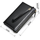 Чоловіча барсетка на зап'ястя зі шкіри 20237 Vintage Чорна, фото 3