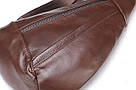 Чоловіча сумка-слінг шкіряна 14737 Vintage Коричнева, фото 10