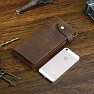 Чоловік клатч Vintage 14383 з вінтажній шкіри Коричневий, фото 3