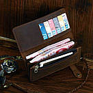 Чоловік клатч Vintage 14383 з вінтажній шкіри Коричневий, фото 10