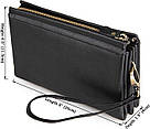 Чоловік клатч Vintage 14455 Чорний, фото 5