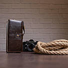 Чоловічий клатч в гладкій шкірі 20236 Vintage Коричневий, фото 7