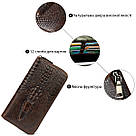 Чоловічий клатч із силуетом каймана 20235 Vintage Коричневий, фото 4