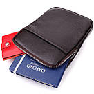 Чоловіча вертикальна сумка з натуральної шкіри Vintage 22863 Коричневий, фото 8