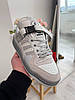 Кросівки Adidas Forum Bad Bunny Grey Адідас Форум бед банні сірі замша шкіра весна осінь зі шнурками, фото 7