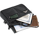Сумка чоловіча Vintage 14054 для ноутбука і документів Чорна, фото 10