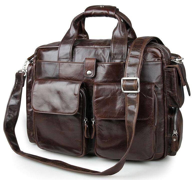 Сумка чоловіча Vintage 14370 Коричнева, фото 1