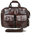 Сумка чоловіча Vintage 14370 Коричнева, фото 3