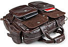 Сумка чоловіча Vintage 14370 Коричнева, фото 4
