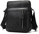 Сумка чоловіча Vintage 14701 Чорна, фото 2