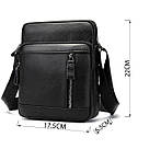 Сумка чоловіча Vintage 14701 Чорна, фото 3