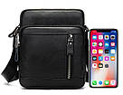 Сумка чоловіча Vintage 14701 Чорна, фото 4