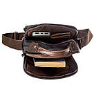 Універсальна текстильна чоловіча сумка на два відділення Vintage 20199 Чорна, фото 7