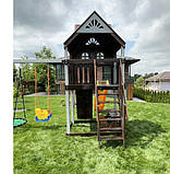Villa Prima Майданчик ігровий з будиночком. Дитячий майданчик із дерева для заміського будинку. Гойдалки, фото 8