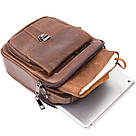 Компактний месенджер на два відділення чоловічий Vintage 20396 Коричневий, фото 7
