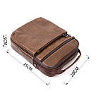 Мессенджер чоловічий Vintage 20392 Коричневий, фото 3