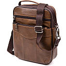 Мессенджер чоловічий Vintage 20392 Коричневий, фото 5