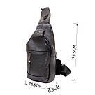 Сумка крос боді Vintage 20403 Чорна, фото 3