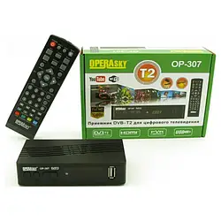 Цифровий ефірний ресивер Тюнер T2 приставка OP-307. Тюнер Т2 OperaSky