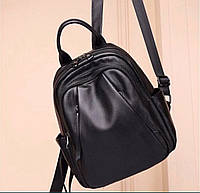 Женский кожаный рюкзак городской. Модный рюкзак женский. Рюкзак из натуральной кожи черный