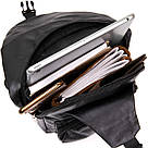 Сумка крос боді з емблемою зі шкірозамінника Vintage 20568 Чорна, фото 4