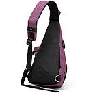 Сумка унісекс через плече смарт текстильна Vintage 20552 Малинова, фото 2