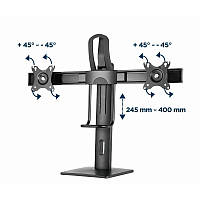 Кронштейн Gembird MS-D2-01 (VESA100х100) (для 2 моніторів)