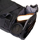 Спортивна сумка текстильна Vintage 20640 Чорна, фото 5