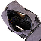 Спортивна сумка текстильна Vintage 20641 Сіра, фото 6