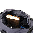 Спортивна сумка текстильна Vintage 20641 Сіра, фото 7