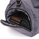 Спортивна сумка текстильна Vintage 20641 Сіра, фото 8