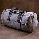 Спортивна сумка текстильна Vintage 20641 Сіра, фото 9