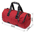 Спортивна сумка текстильна Vintage 20642 Малинова, фото 3