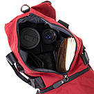 Спортивна сумка текстильна Vintage 20642 Малинова, фото 5