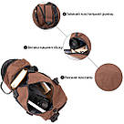 Спортивна сумка текстильна Vintage 20643 Коричнева, фото 5