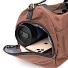 Спортивна сумка текстильна Vintage 20643 Коричнева, фото 9