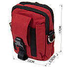 Сумка на пояс нейлон Vintage 20647 Червона, фото 3