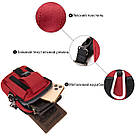 Сумка на пояс нейлон Vintage 20647 Червона, фото 4