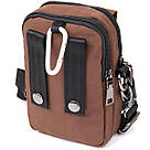 Сумка на пояс нейлон Vintage 20648 Коричнева, фото 2