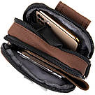 Сумка на пояс нейлон Vintage 20648 Коричнева, фото 5