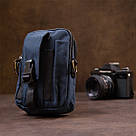 Сумка на пояс нейлон Vintage 20649 Синя, фото 9