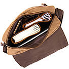 Сумка почтальонка текстильна Vintage 20607 Пісочна, фото 3