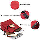 Сумка через плече нейлон Vintage 20629 Червона, фото 5