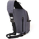 Сумка через плече нейлон Vintage 20630 Сіра, фото 2