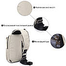 Сумка через плече нейлон Vintage 20631 Світло-сіра, фото 4