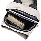 Сумка через плече нейлон Vintage 20631 Світло-сіра, фото 6